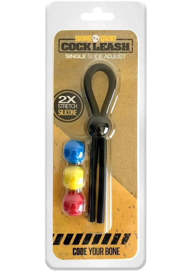 Boneyard Single Slide Cock Leash 2x Stretch Silicone - Image 4