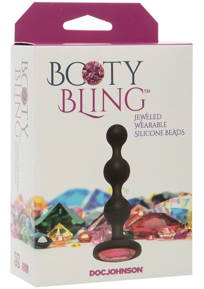 Booty Bling Jeweled Silicone Anal Beads - Image 2