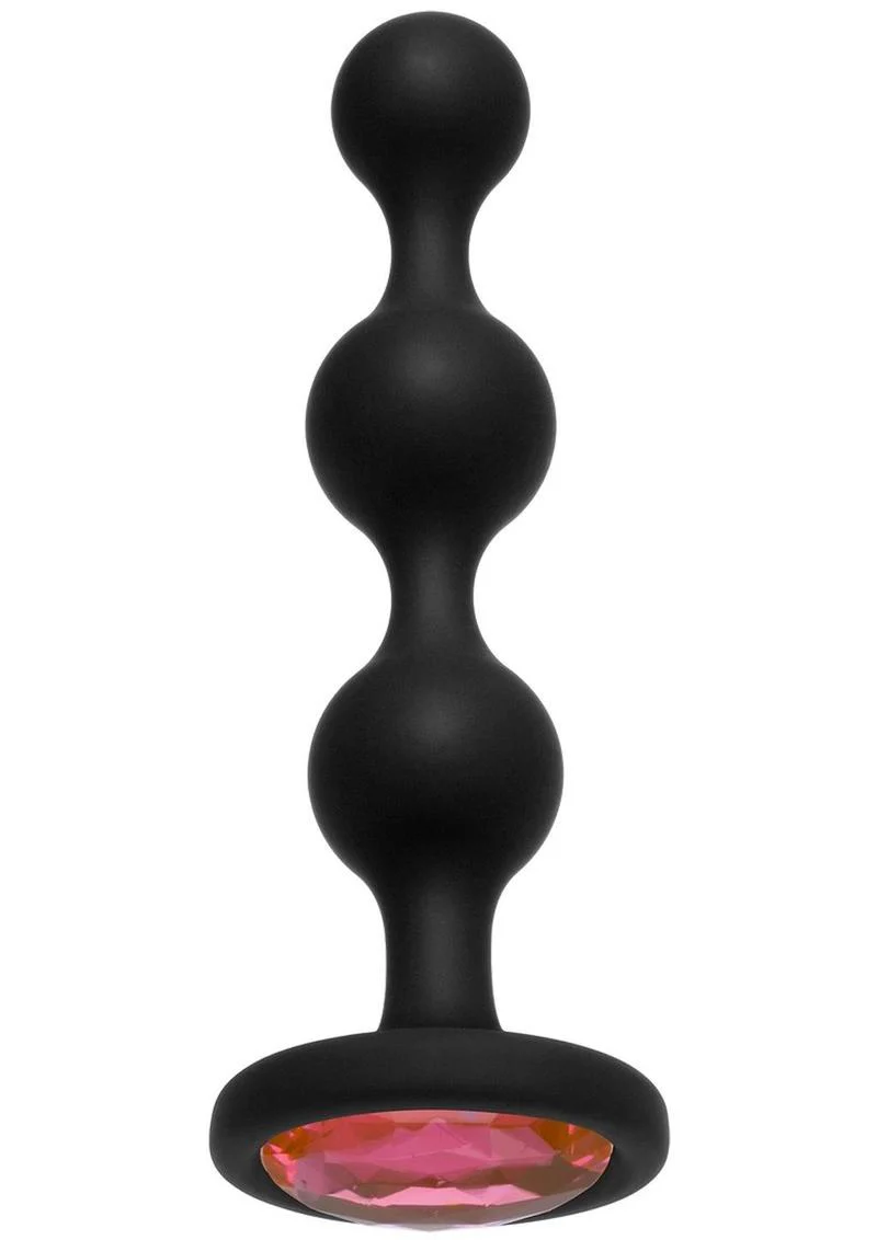 Booty Bling Jeweled Silicone Anal Beads - Image 3