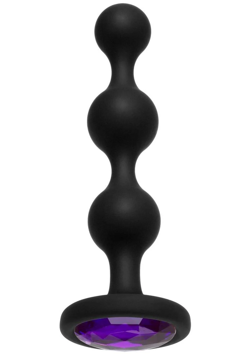 Booty Bling Jeweled Silicone Anal Beads - Image 4
