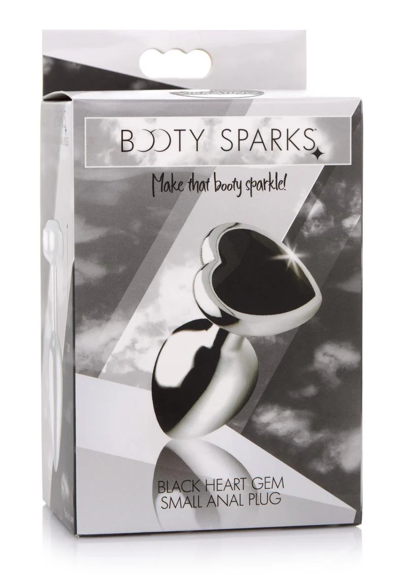 Booty Sparks Gemstones Black Heart Anal Plug - Image 3