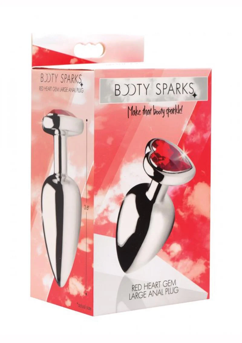 Booty Sparks Heart Gem Large Anal Plug - Image 2