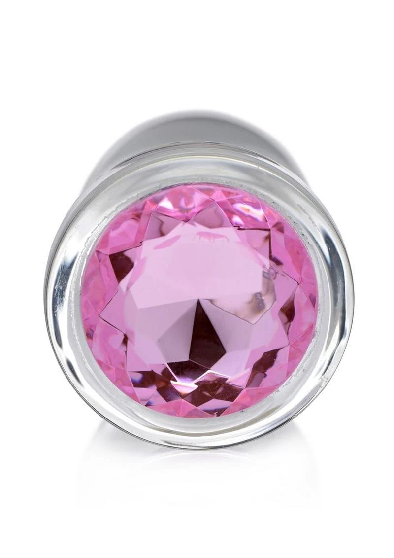 Booty Sparks Pink Gem Glass Anal Plug - Image 11