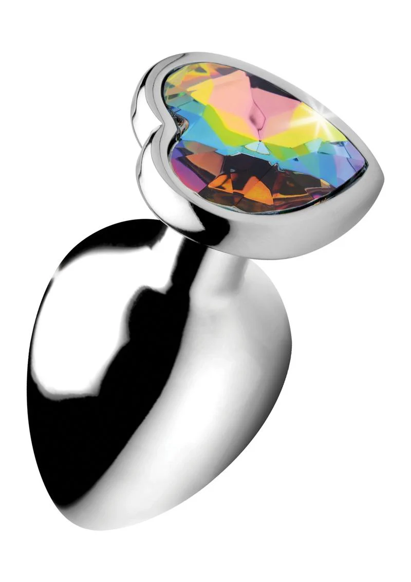 Booty Sparks Rainbow Prism Heart Anal Plug - Image 10