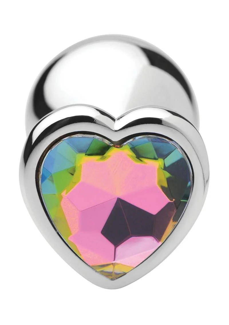 Booty Sparks Rainbow Prism Heart Anal Plug - Image 7