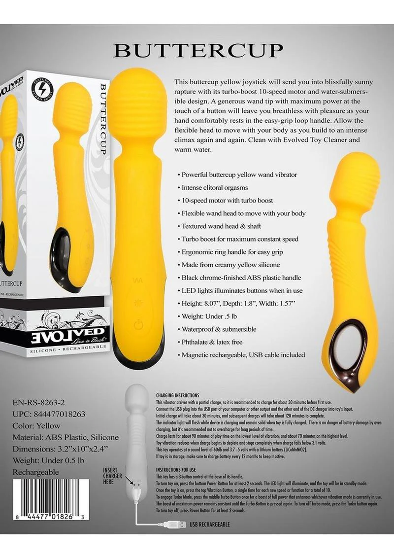 Buttercup Silicone Rechargeable Wand Massager - Image 2