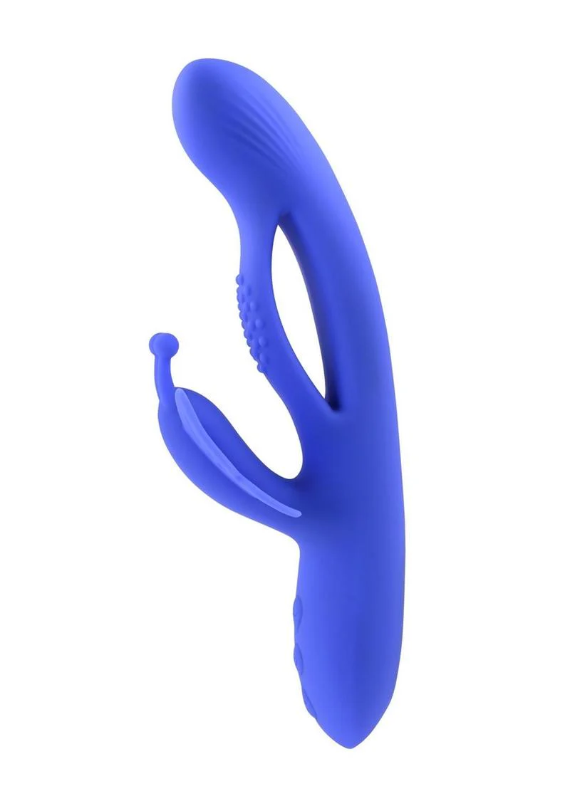 Butterfly Dreams Rechargeable Silicone Dual Stimulating Vibrator - Image 3