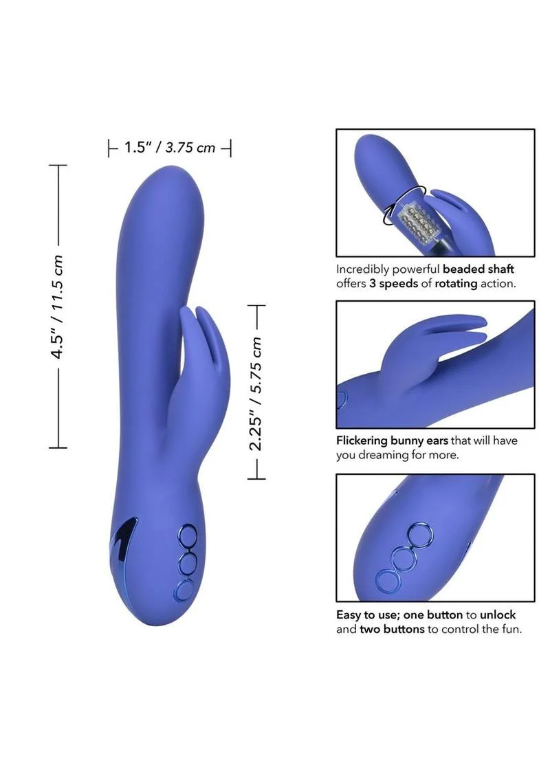 California Dreaming Beverly Hills Bunny Silicone USB Rechargeable Multifunction Waterproof - Image 3