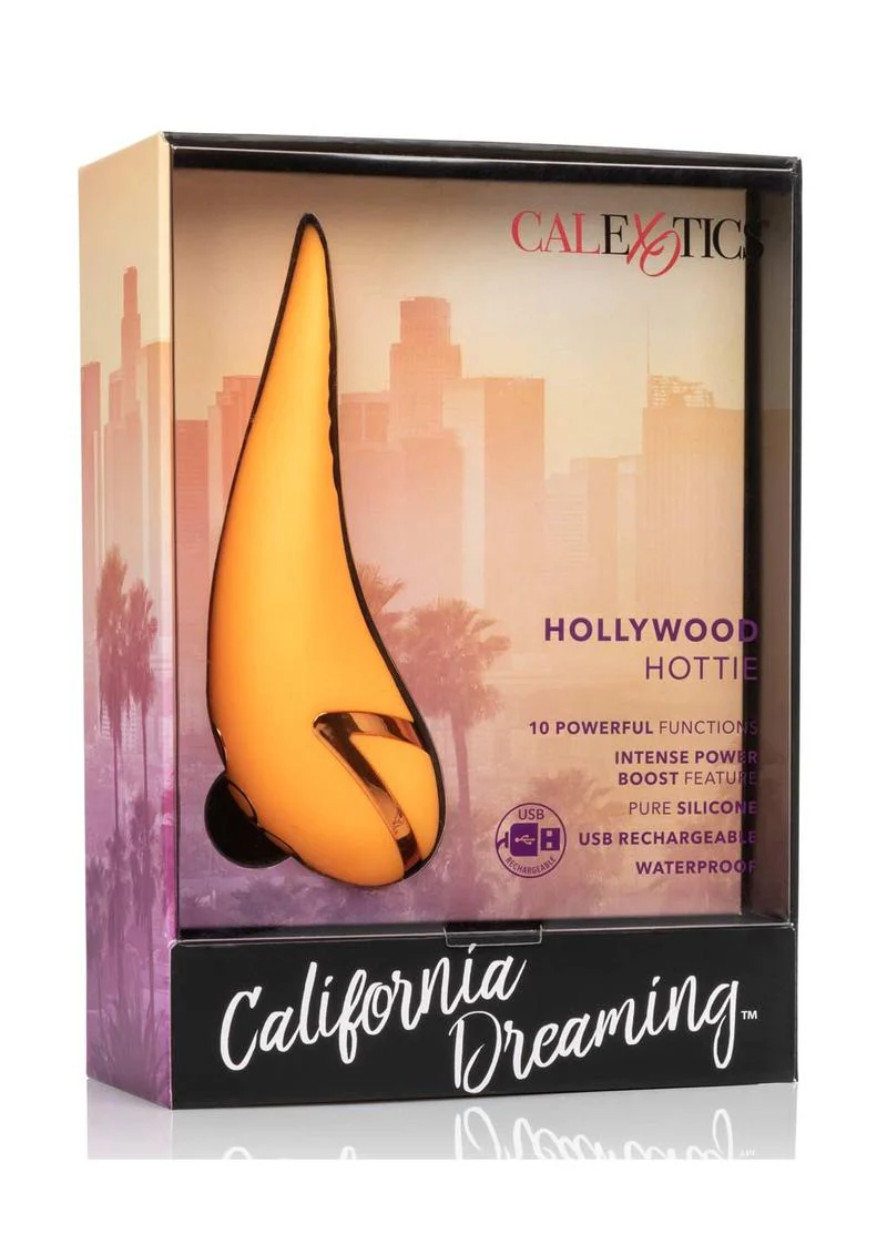 California Dreaming Hollywood Hottie Rechargeable Silicone Compact Vibrator - Image 2