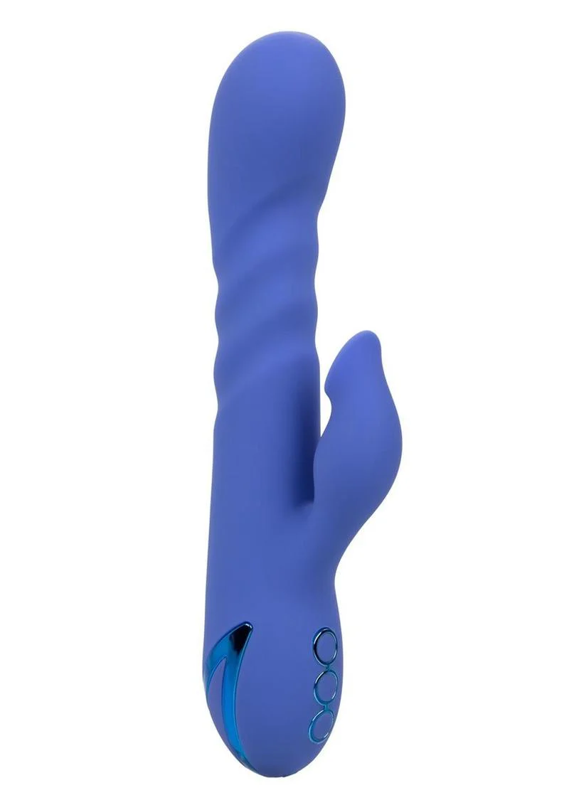 California Dreaming L.a. Love Rechargeable Silicone Vibrator with Clitoral Stimulator - Image 3