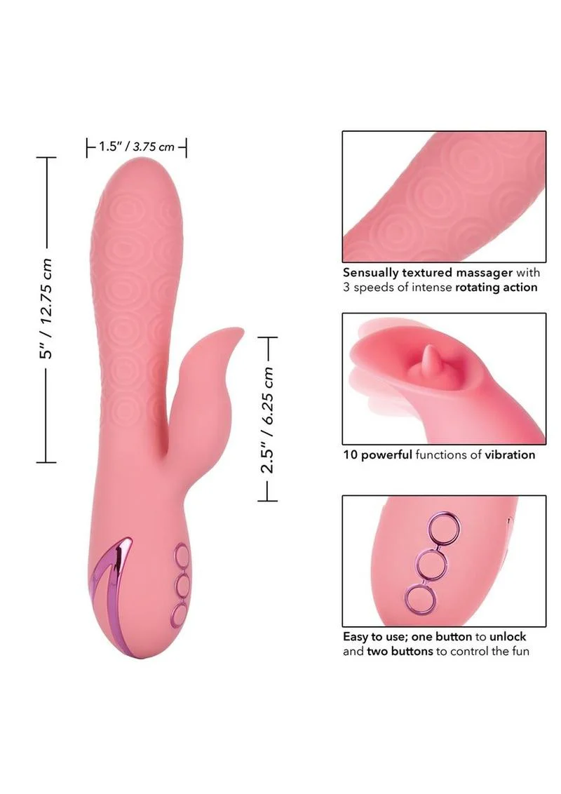 California Dreaming Pasadena Player Rechargeable Rotating Silicone Vibrator - Image 3