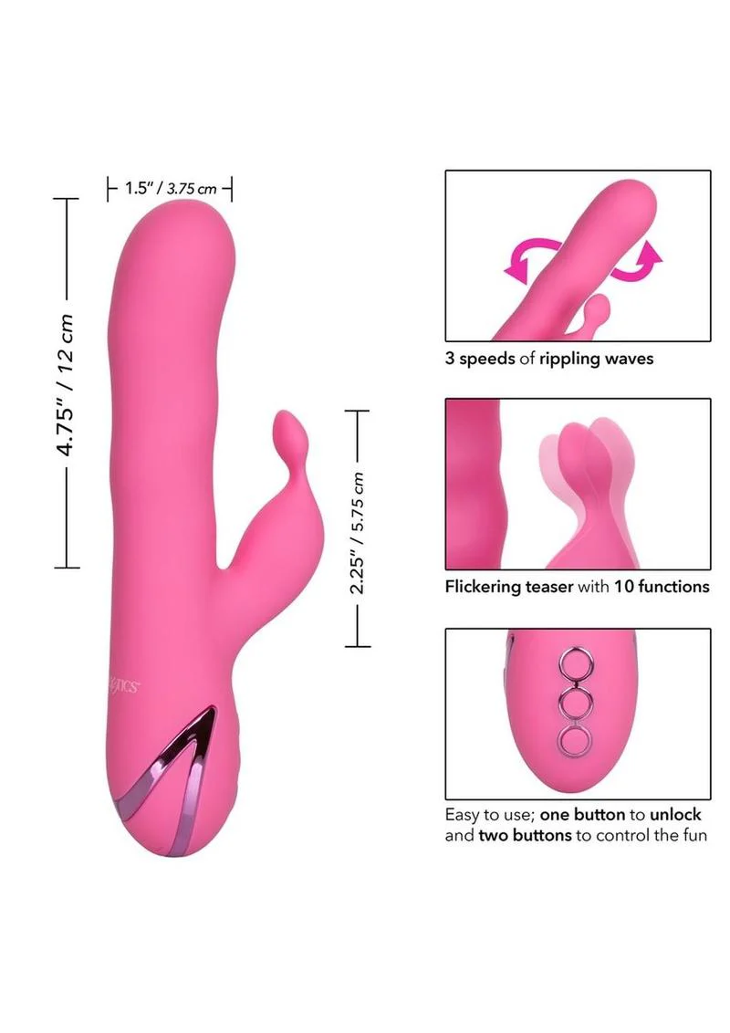 California Dreaming Santa Barbara Surfer Silicone Rechargeable Rabbit Vibrator - Image 3