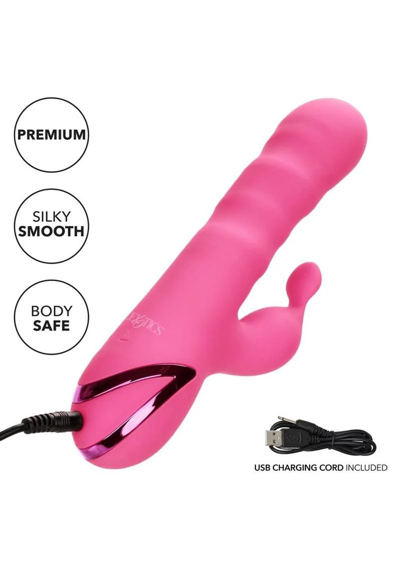 California Dreaming Santa Barbara Surfer Silicone Rechargeable Rabbit Vibrator - Image 4