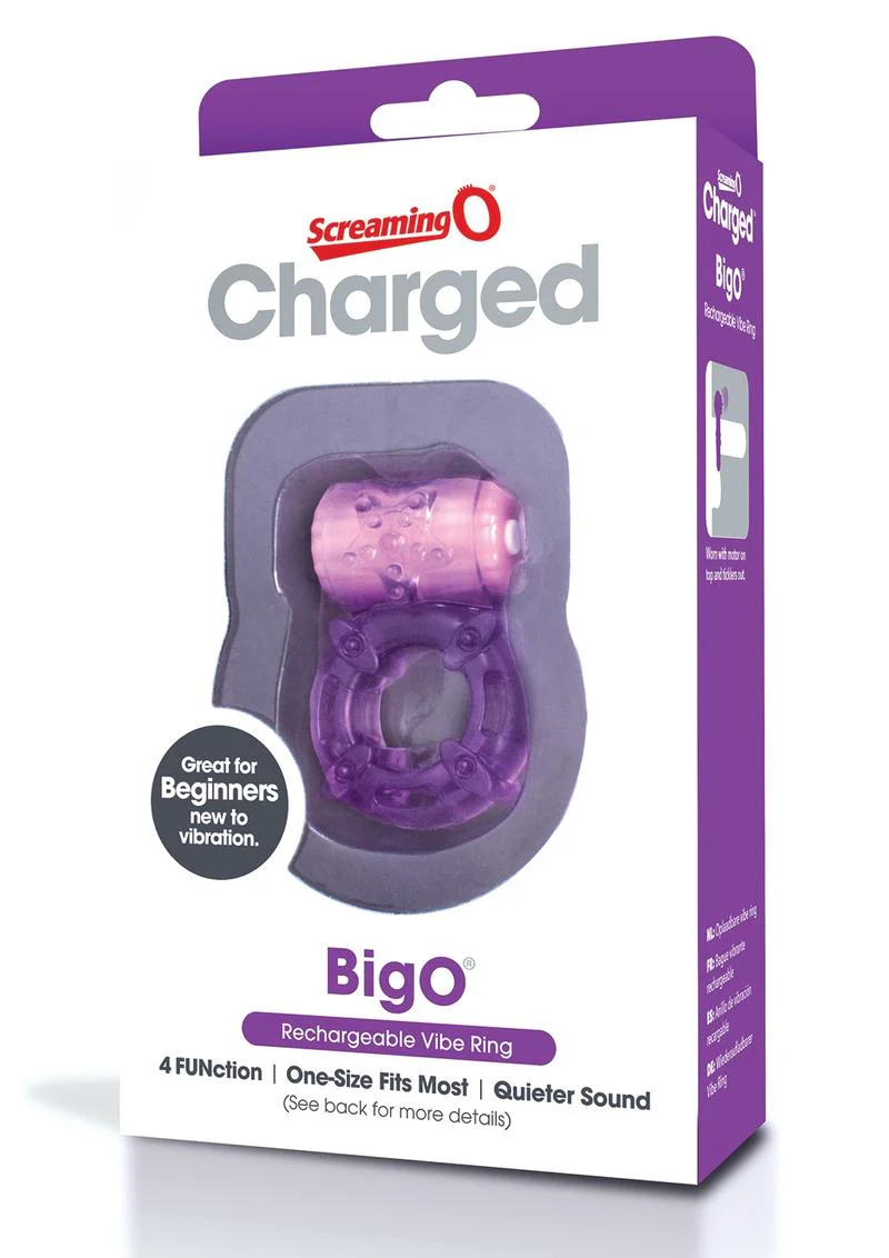 Charged Bigo Rechargeable Waterproof Vibrating Cock Ring - Image 12