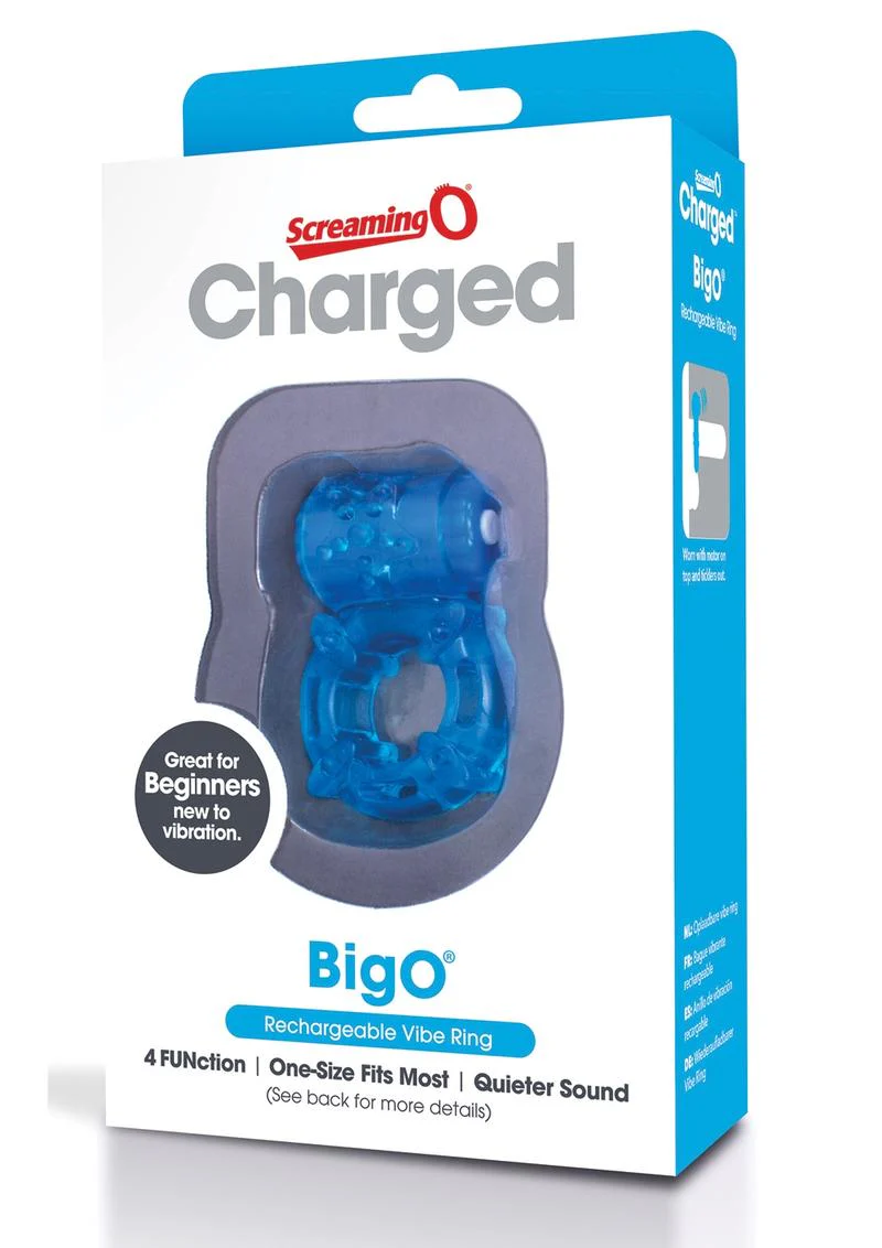 Charged Bigo Rechargeable Waterproof Vibrating Cock Ring - Image 3