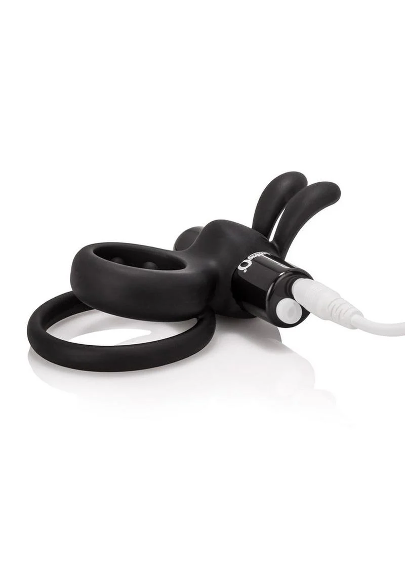 Charged Ohare Rechargeable Silicone Waterproof Rabbit Cock Ring - Image 2