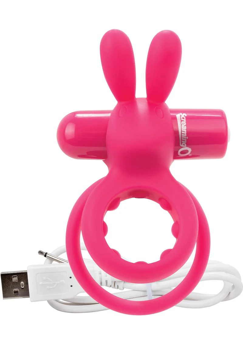 Charged Ohare Rechargeable Silicone Waterproof Rabbit Cock Ring - Image 5