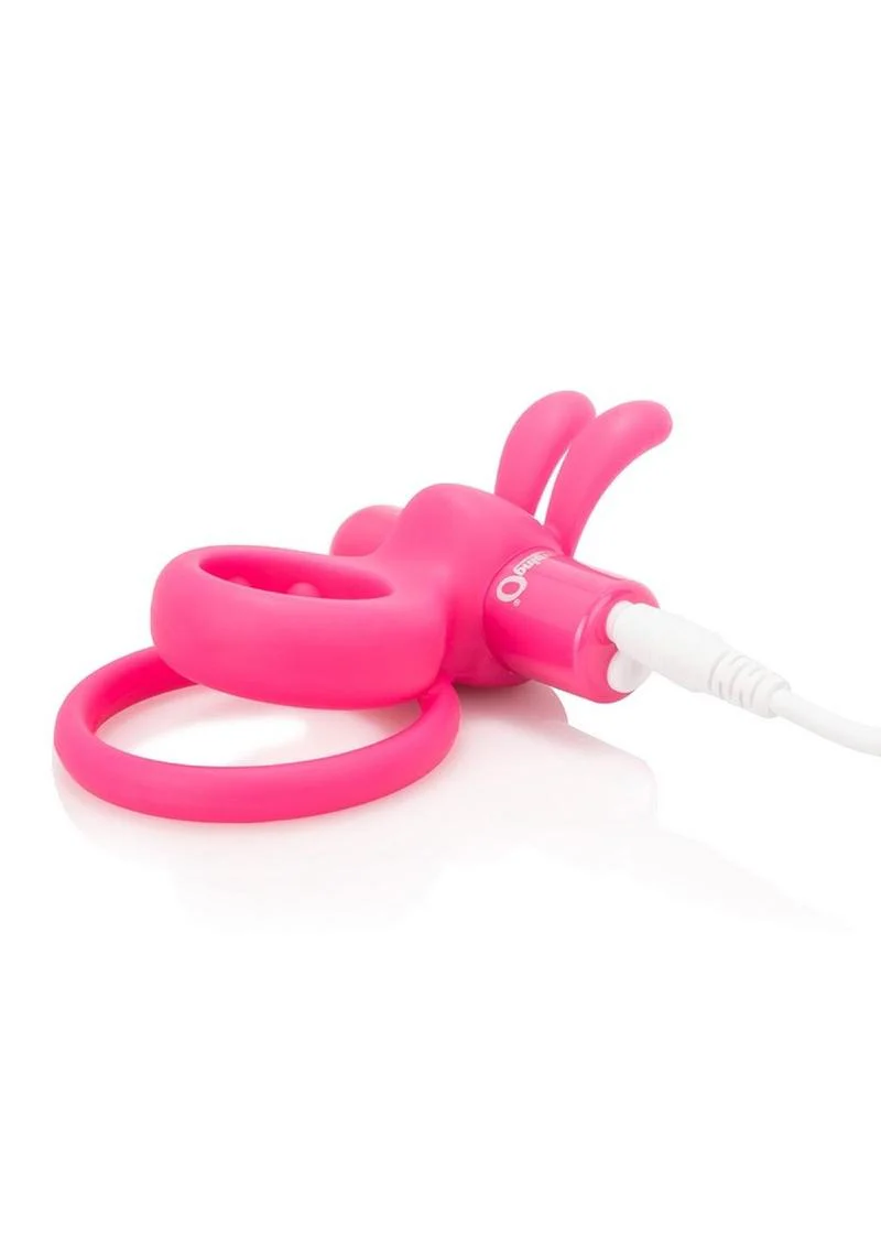 Charged Ohare Rechargeable Silicone Waterproof Rabbit Cock Ring - Image 8