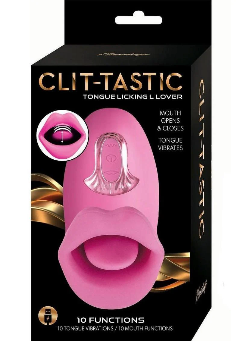 Clit-Tastic Tongue Licking Lover Rechargeable Silicone Stimulator - Image 2