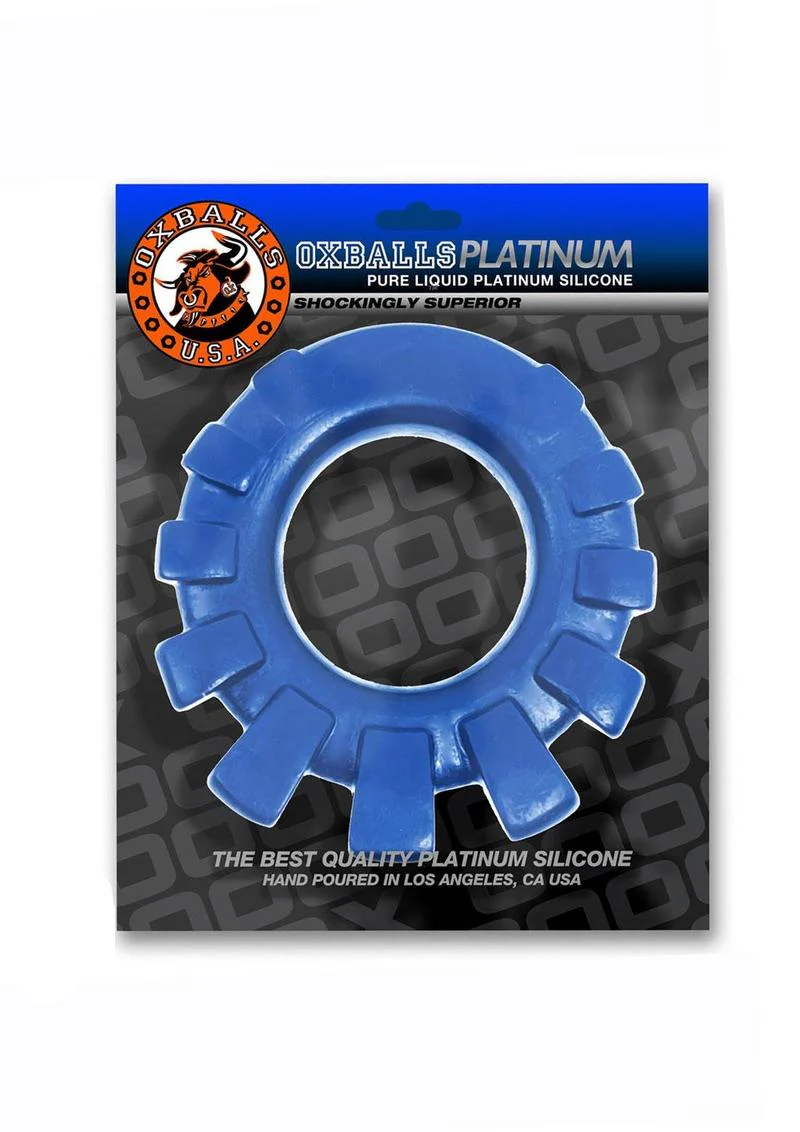 Cock-Lug Silicone Lugged Cock Ring - Marine - Image 3