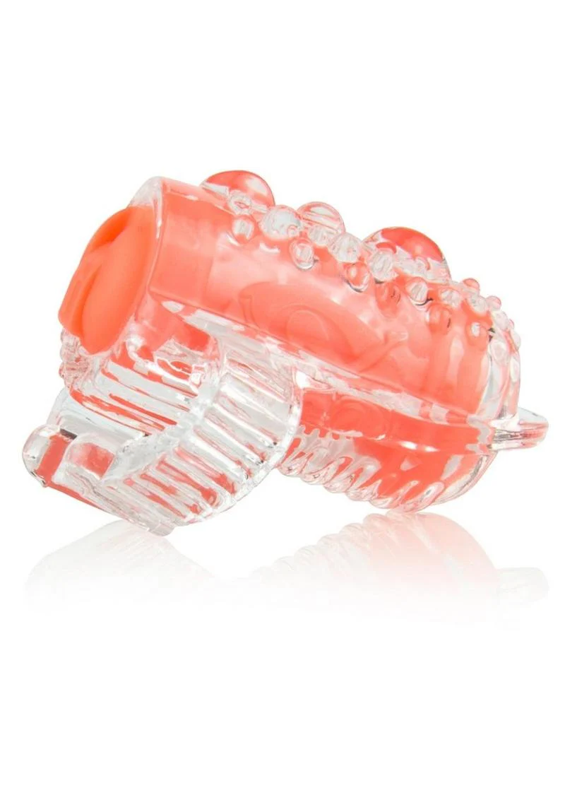 Color Pop Quickie Lingo Silicone Vibrating Tongue Ring Waterproof - Image 2