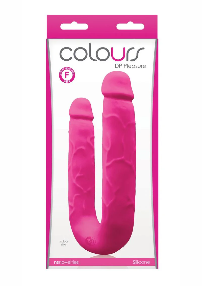 Colours DP Pleasures Silicone Double Dildo - Image 2