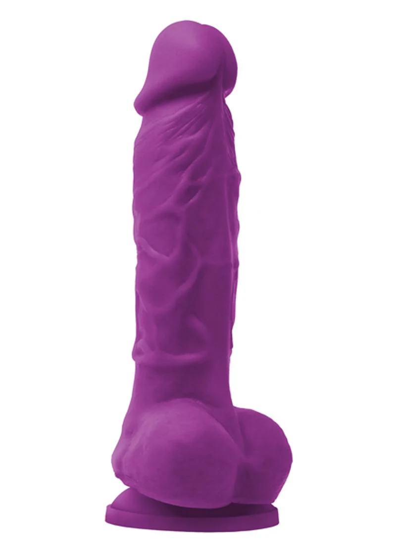 Colours Pleasures Silicone Vibrating Dildo with Balls - Image 24