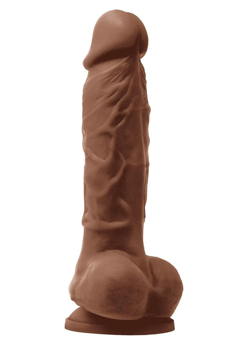 Colours Pleasures Silicone Vibrating Dildo with Balls - Image 9