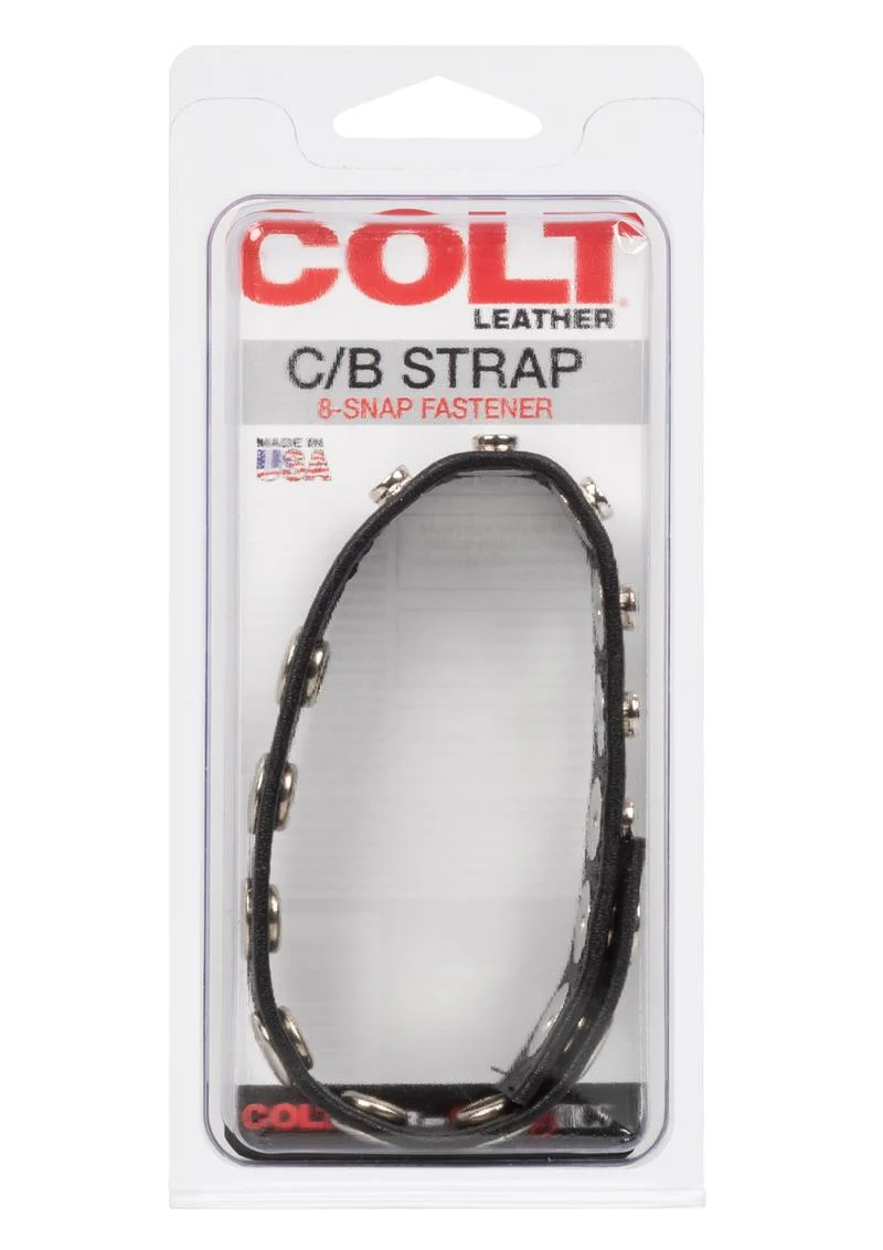 Colt Leather C/B Strap Adjustable 8 Snap Cock Ring - Image 4