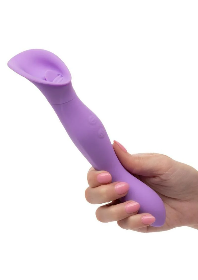 Couture Collection Dual Flickering Rechargeable Silicone Wand - Image 4