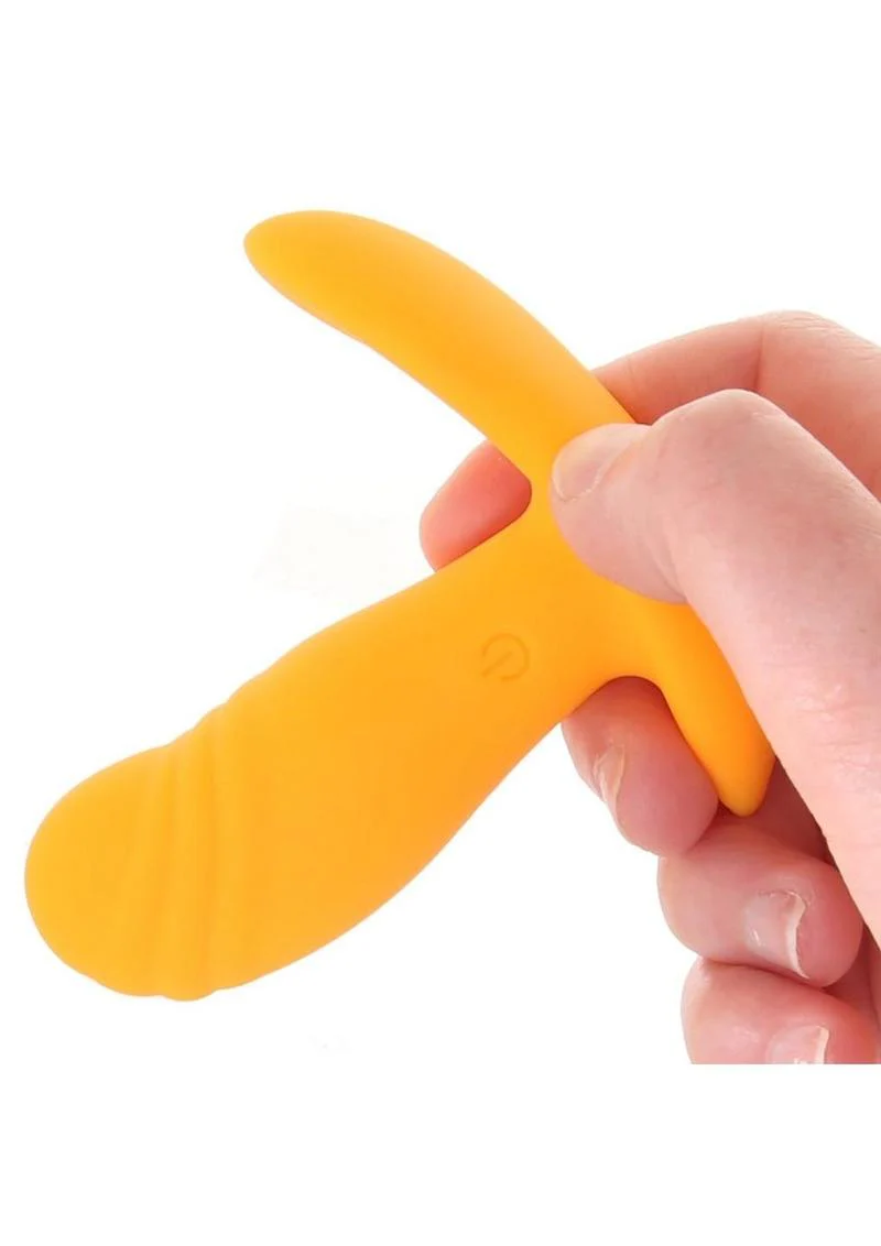 Creamsicle Silicone Rechargeable Wearable Vibrator with Remote Control - Image 3
