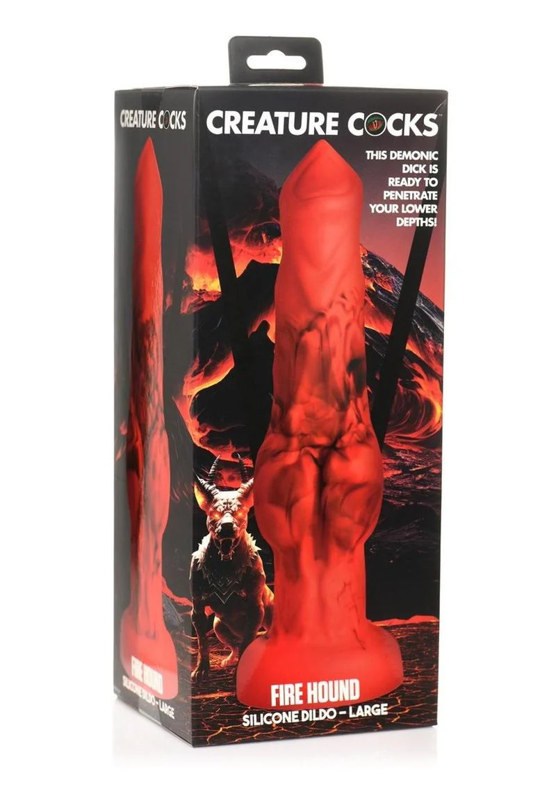 Creature Cocks Fire Hound Silicone Dildo - Image 11