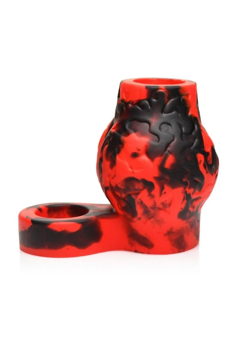 Creature Cocks Hell Hound Silicone Penis Sleeve and Ball Stretcher - Image 5