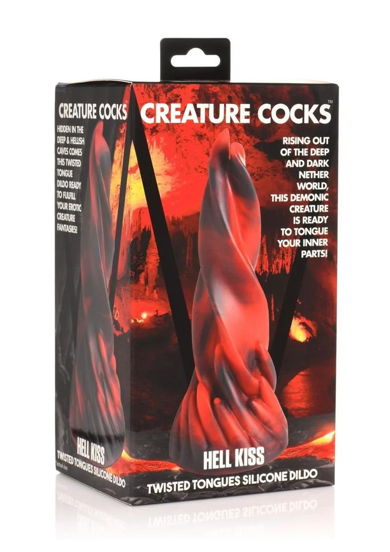 Creature Cocks Hell Kiss Twisted Tongues Silicone Dildo - Image 3