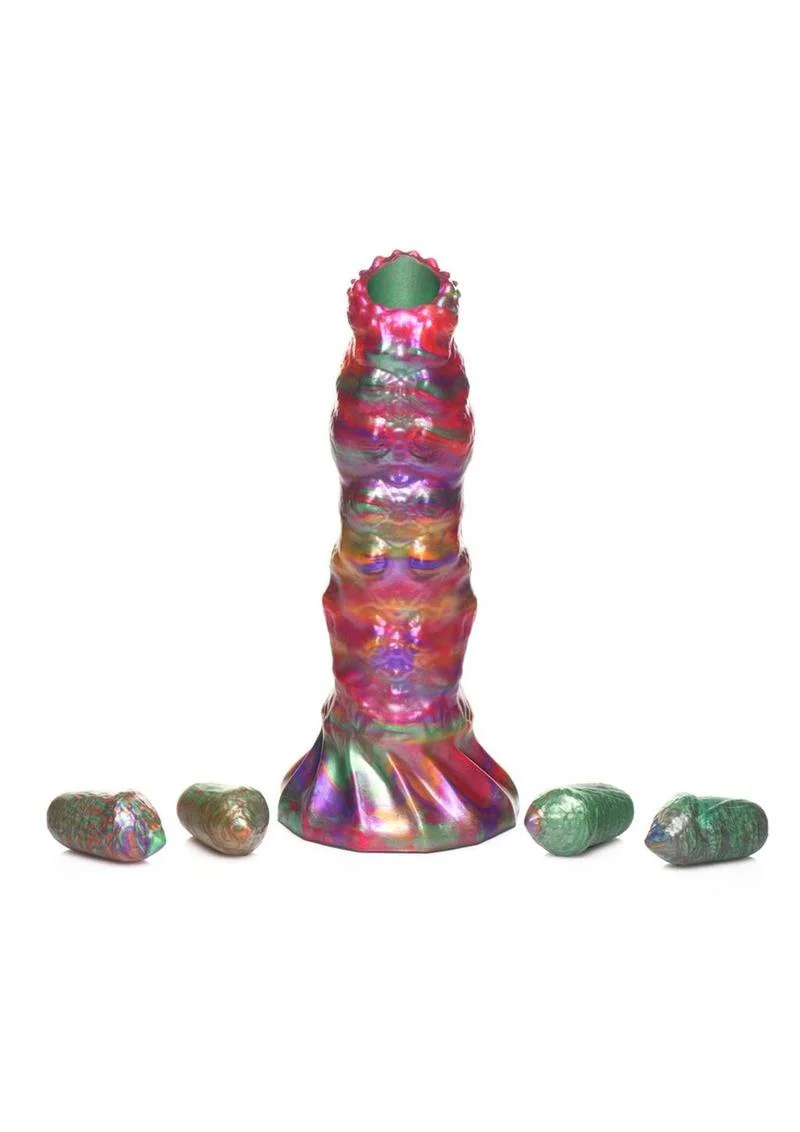Creature Cocks Larva Silicone Ovipositor Dildo with Eggs - Image 2