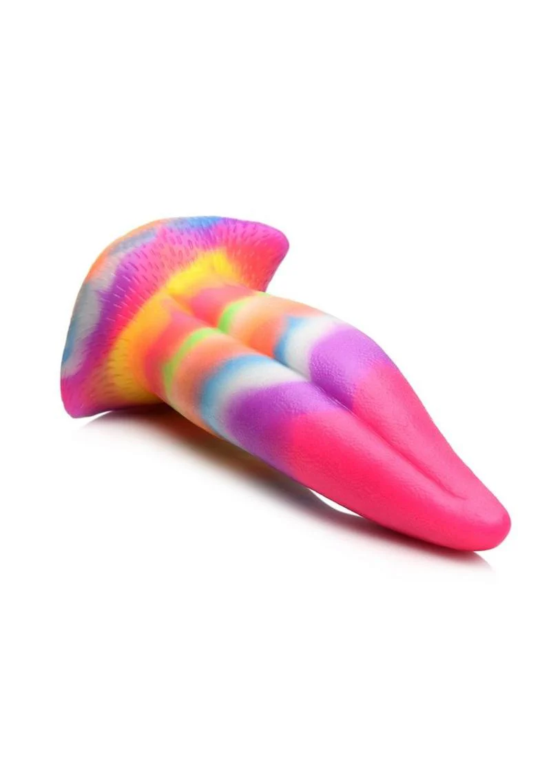 Creature Cocks Unicorn Tongue Glow In The Dark Silicone Dildo - Image 3
