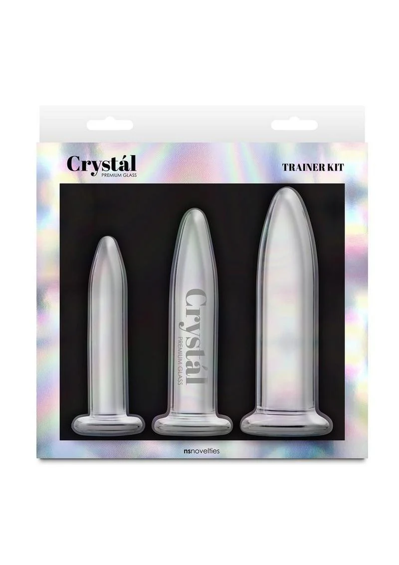 Crystal Trainer Glass Anal Plugs Kit - Image 2