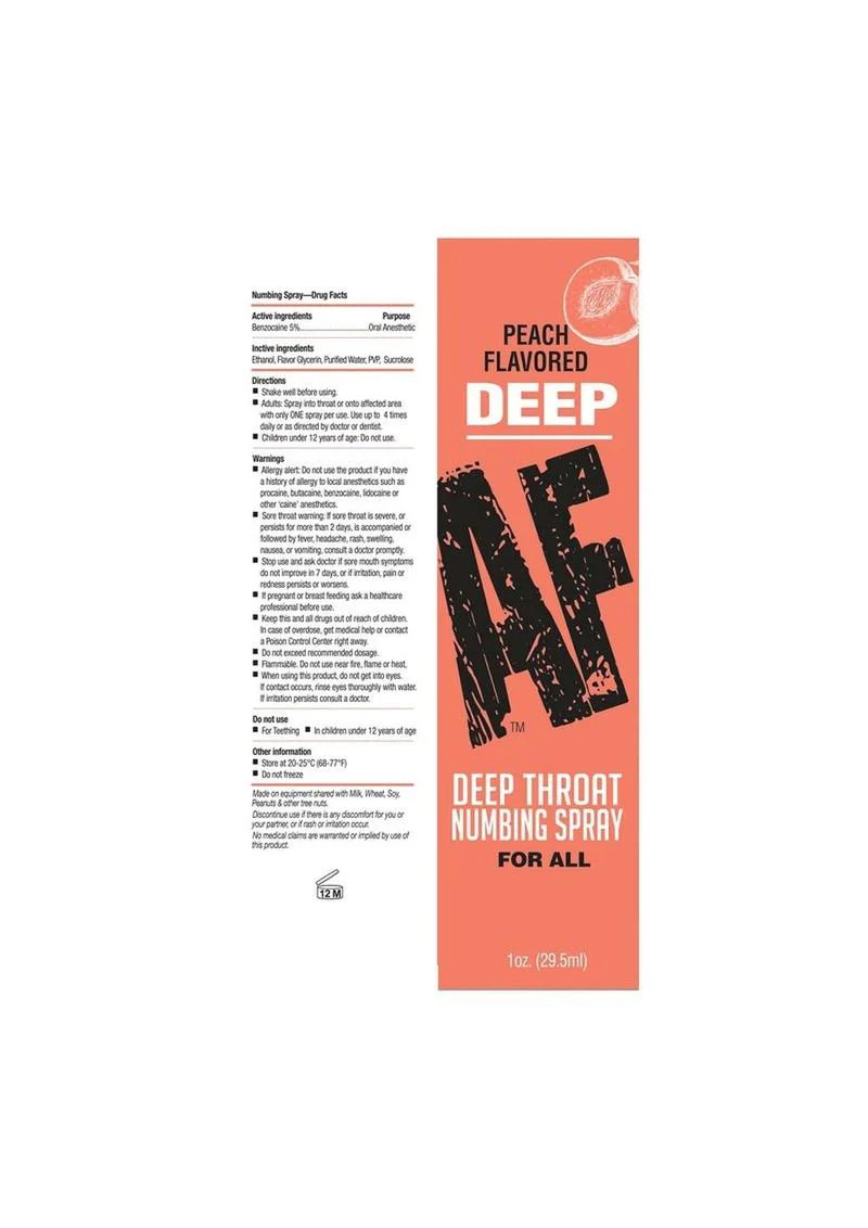 Deep AF Numbing Throat Spray - Peach - Image 3