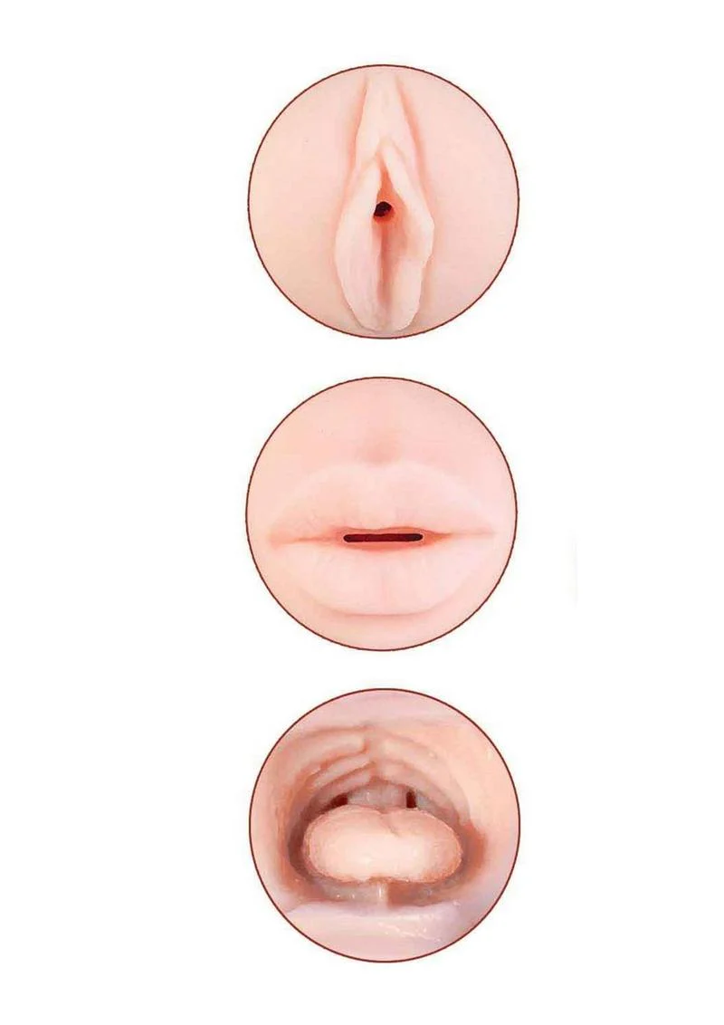 Delite Two Ways Mouth and Vagina Masturbator - Image 3