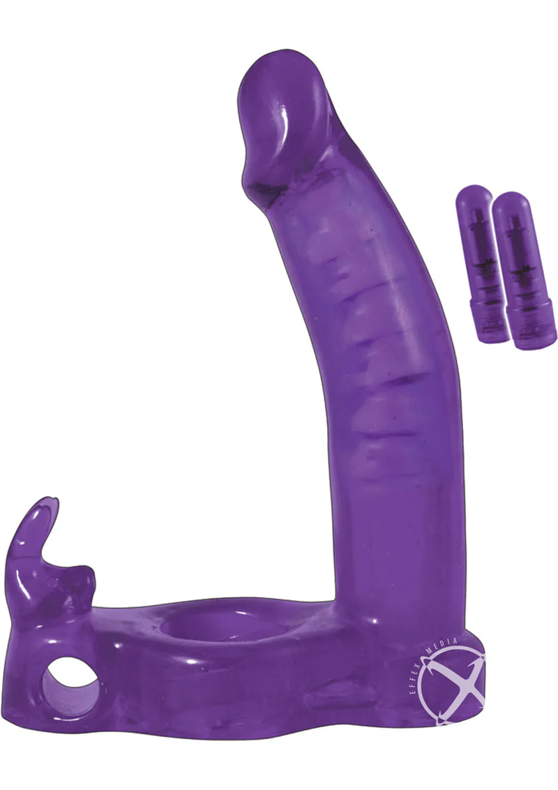 Double Penetrator Rabbit Vibrating Cock Ring - Image 2