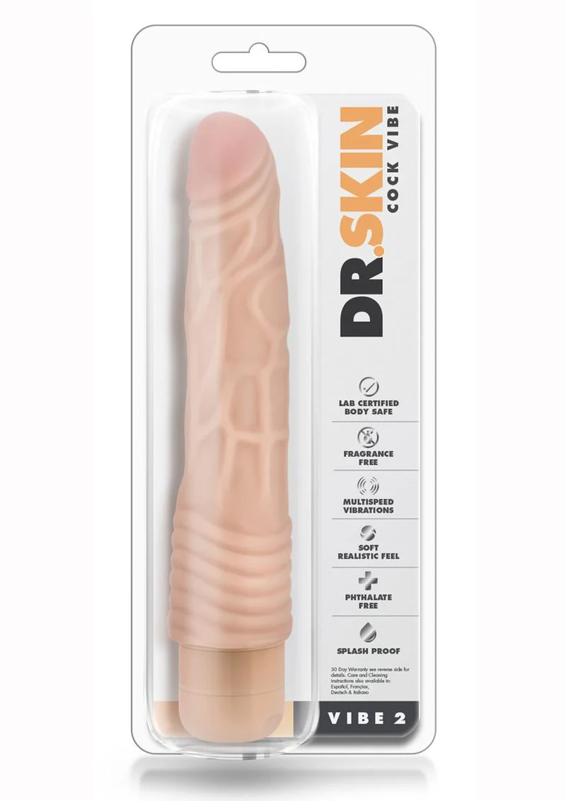 Dr. Skin Cock Vibe 2 Vibrating Dildo - Image 4