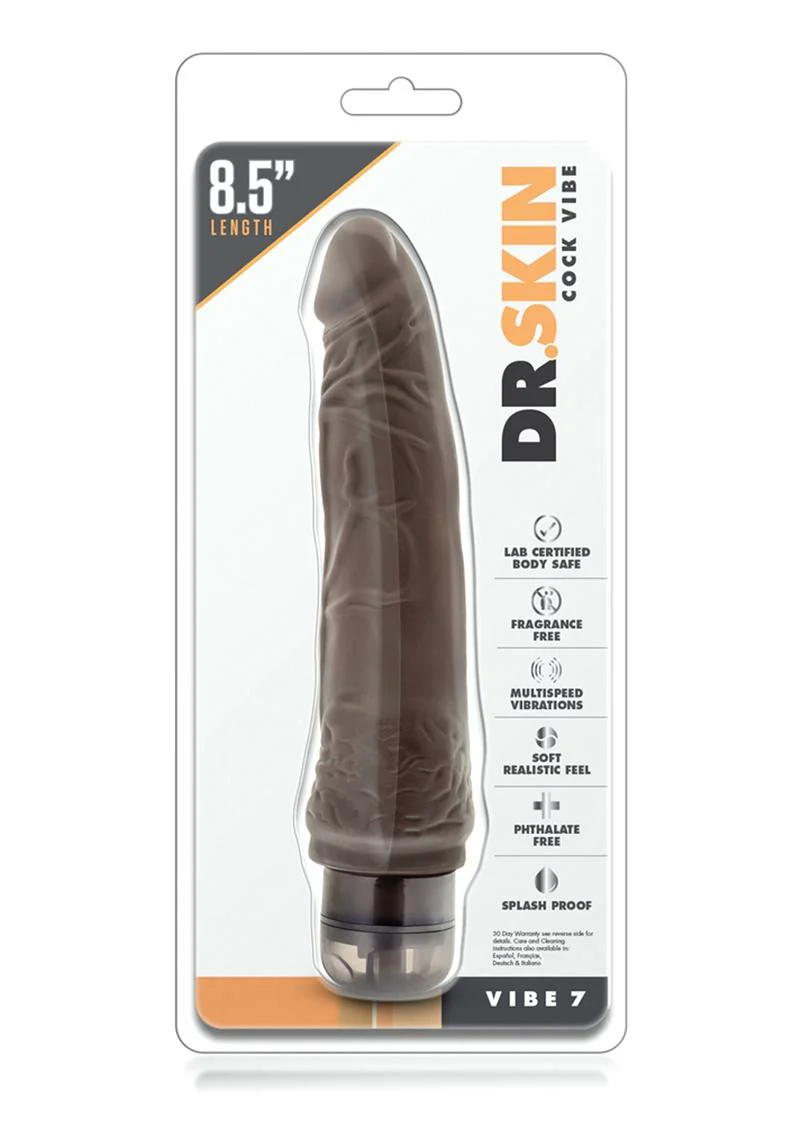 Dr. Skin Cock Vibe 7 Vibrating Dildo - Image 4