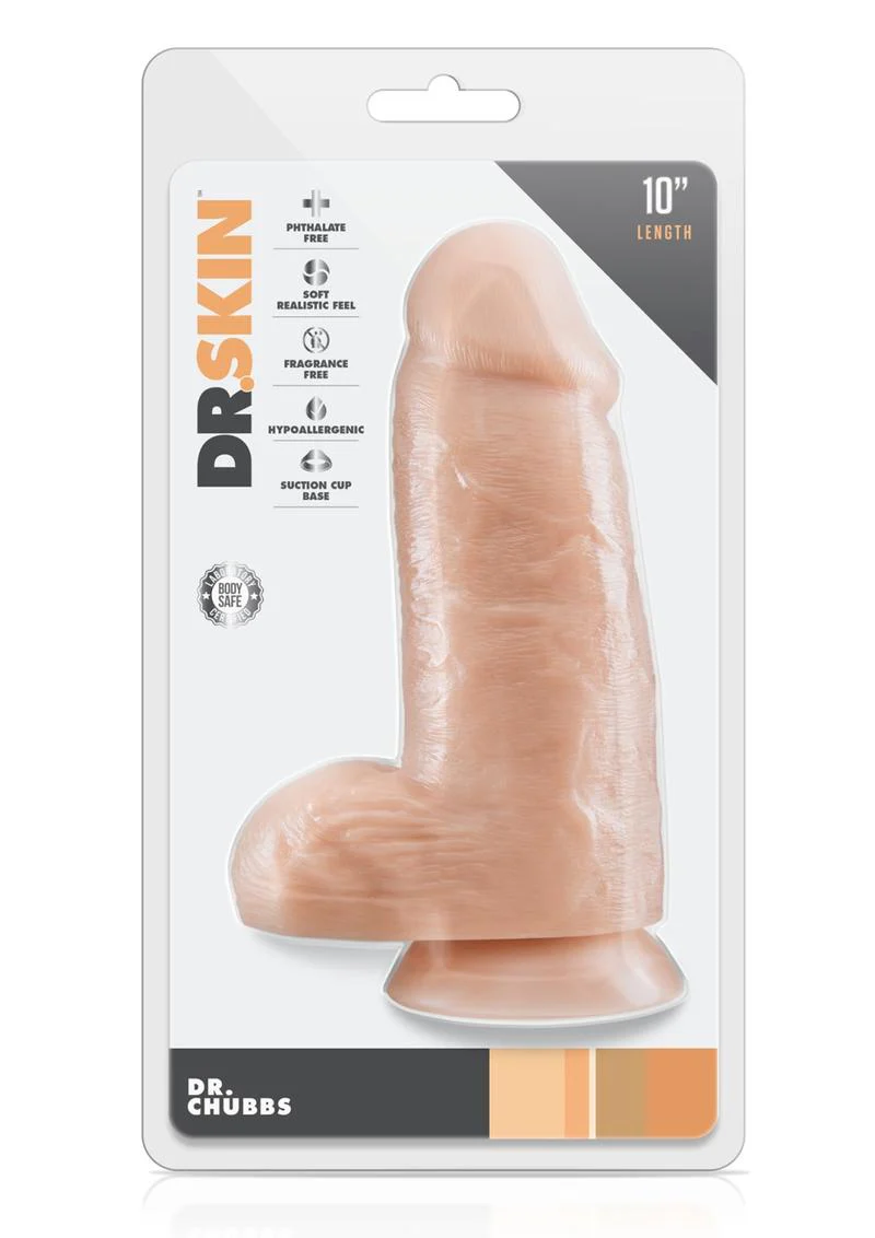 Dr. Skin Dr. Chubbs Dildo with Balls and Suction Cup - Image 2