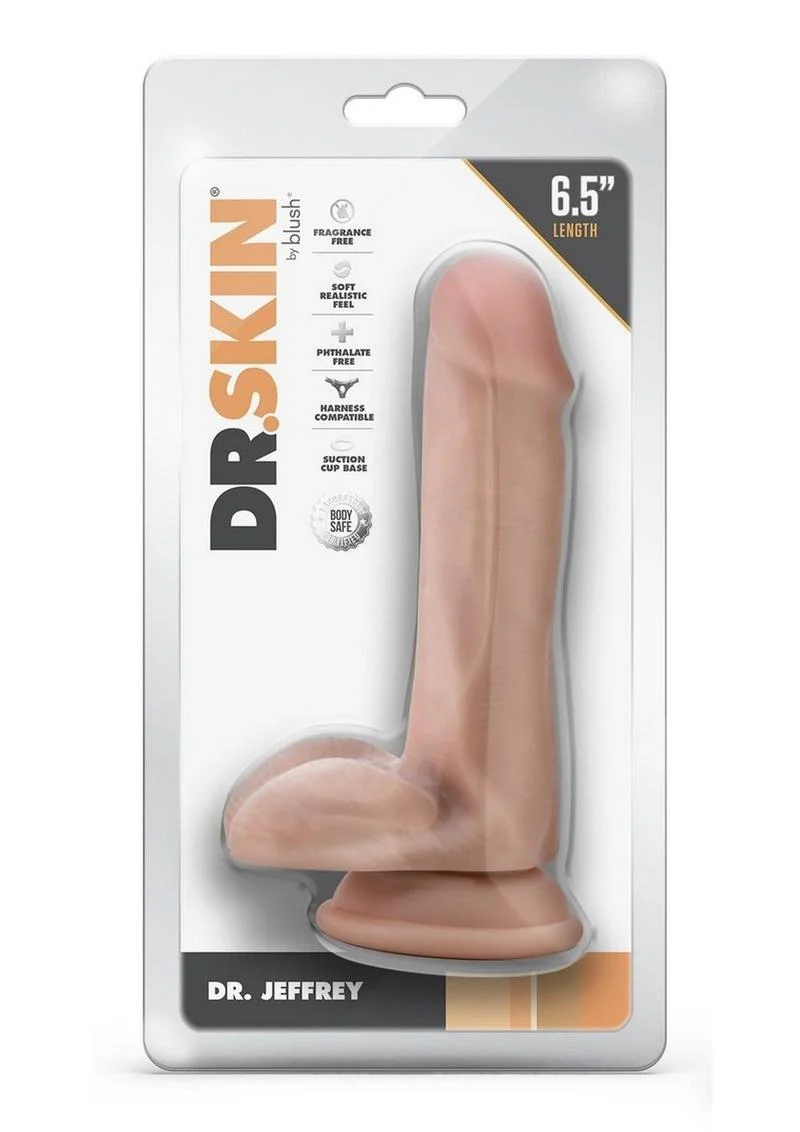 Dr. Skin Dr. Jeffrey Dildo with Balls and Suction Cup - Image 5