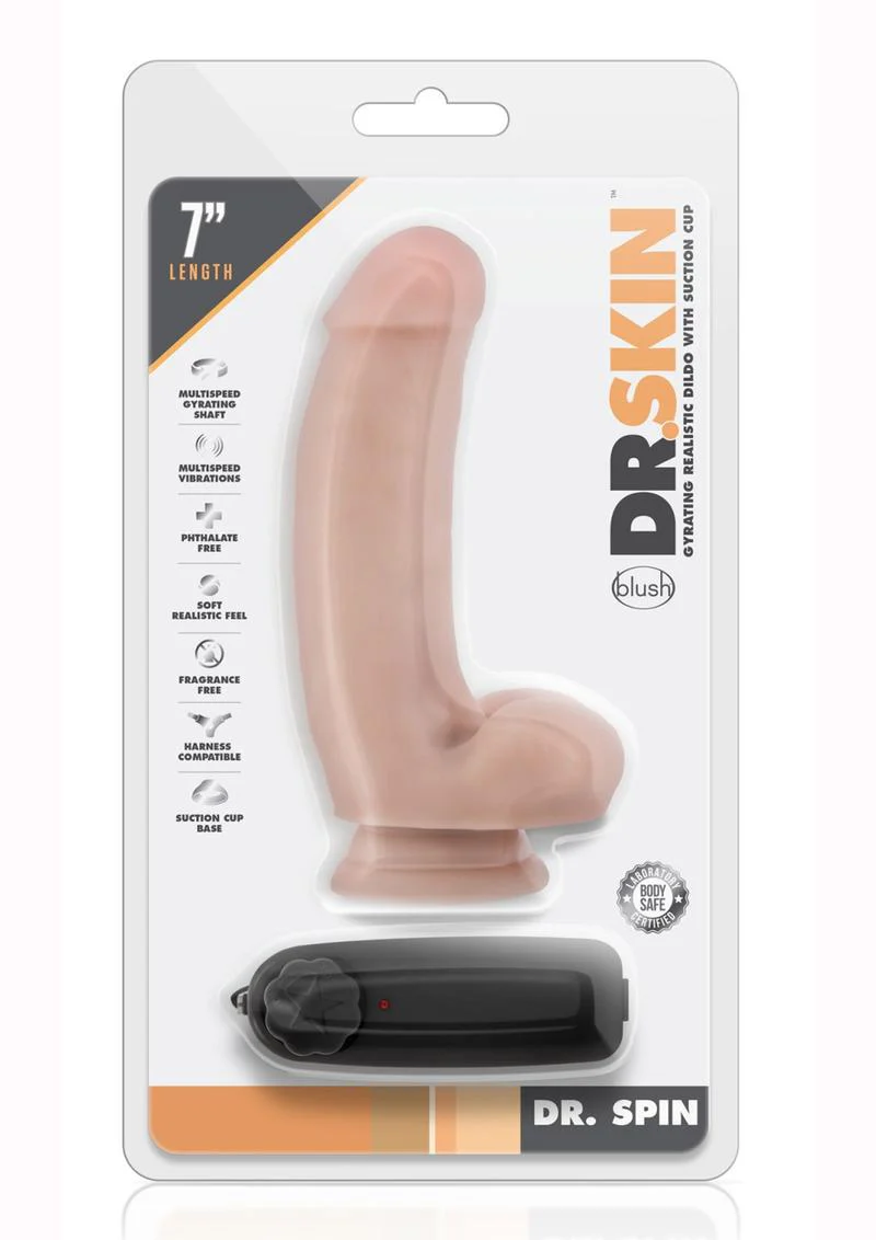Dr. Skin Dr. Spin Gyrating Dildo with Suction Cup - Image 6
