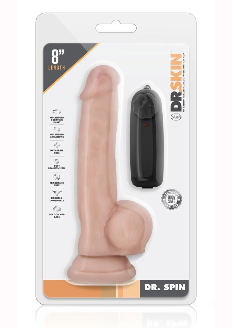 Dr. Skin Dr. Spin Gyrating Dildo with Suction Cup - Image 9