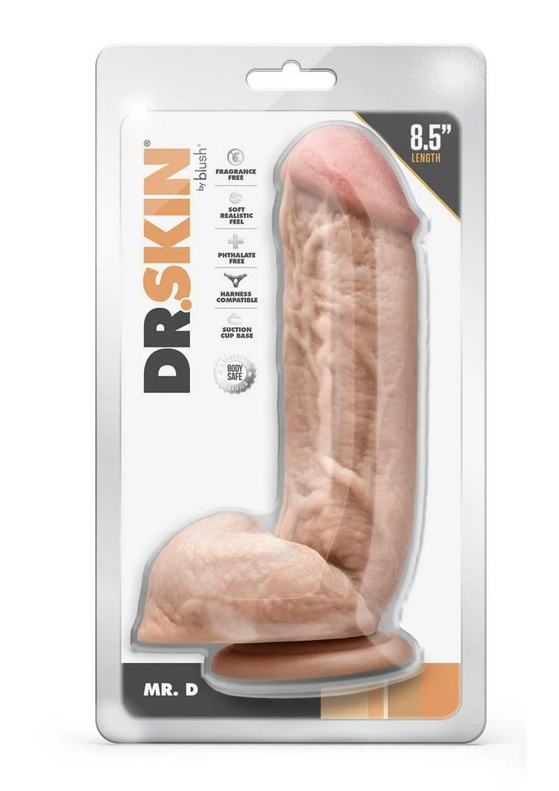 Dr. Skin Mr. D Dildo with Balls and Suction Cup - Image 5