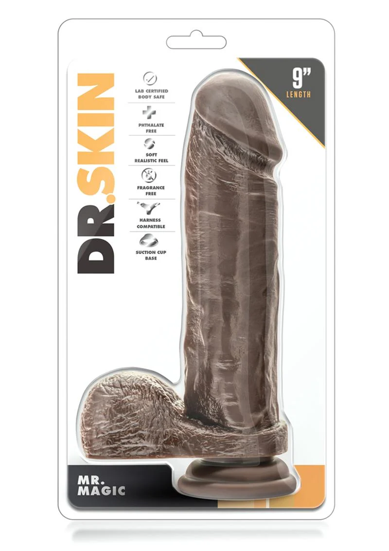 Dr. Skin Mr. Magic Dildo with Balls and Suction Cup - Image 3