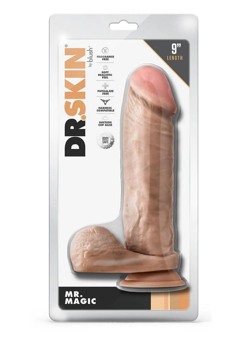 Dr. Skin Mr. Magic Dildo with Balls and Suction Cup - Image 6