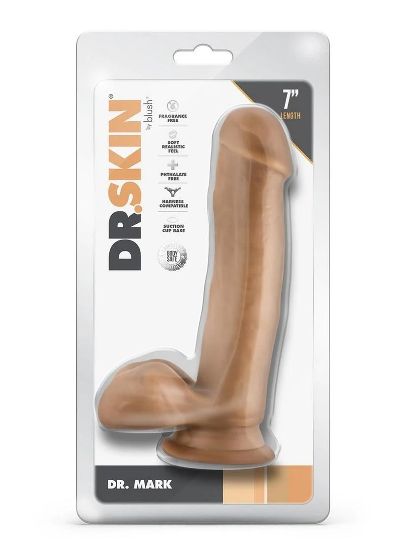 Dr. Skin Mr. Mark Dildo with Balls and Suction Cup